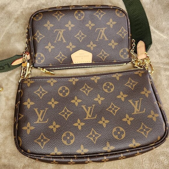 Louis Vuitton Multi Pochette & Accessories in Khak, Authentic - Picture 4 of 12